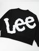 Lee Black Sweatshirt with Big Back Sizes Kids' Logo, 100-150cm