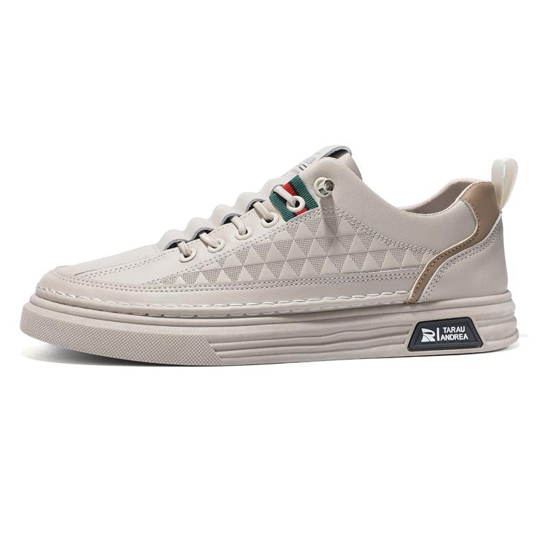 Kleine witte schoenen herenschoenen 2025 nieuw zomer ademend trend casual boardschoenen heren veelzijdig zakelijk instapmodel trendy schoenen