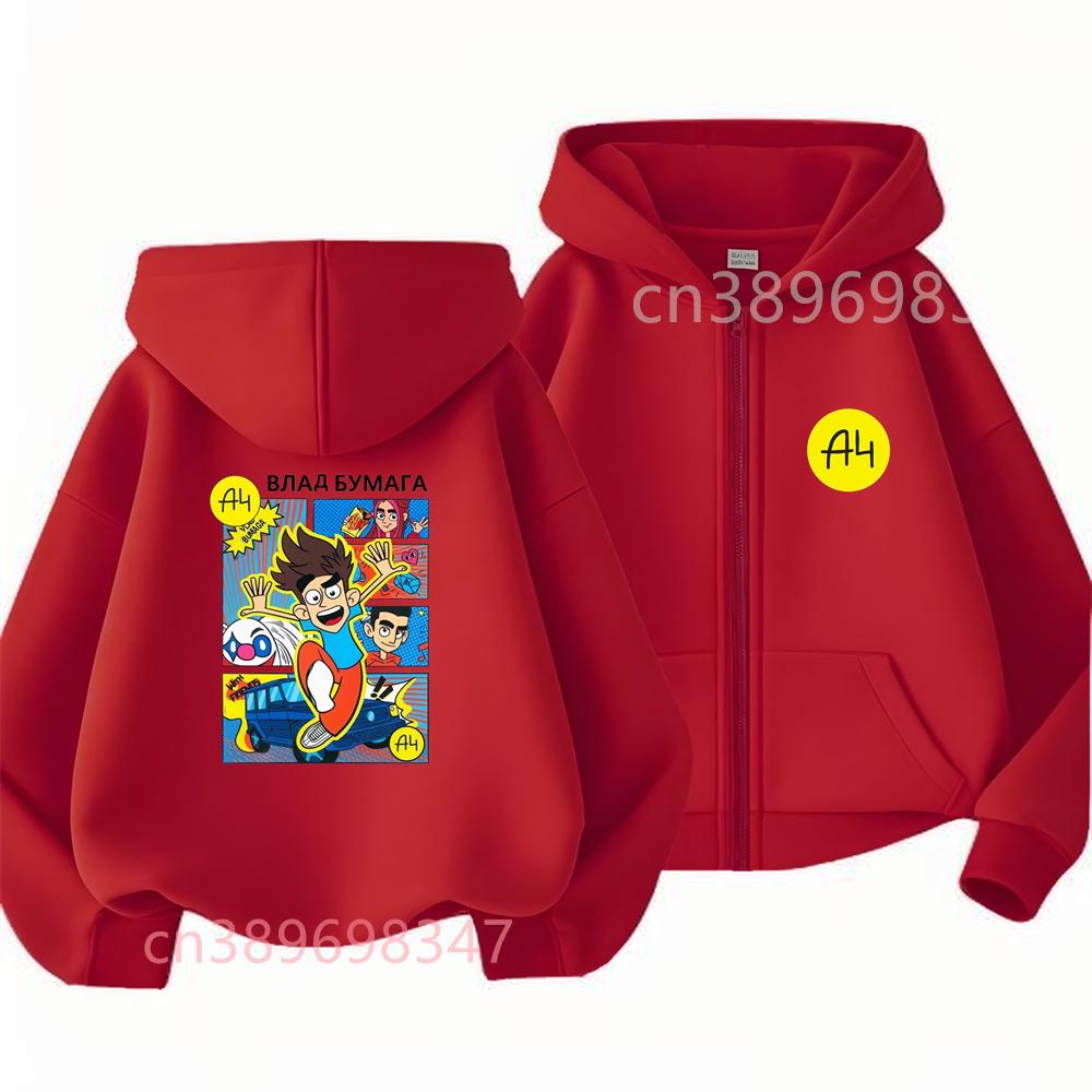 Kids Zipper Hoodies Fashion Hoodie Boy Girl Sweatshirt Hoody Casual Zip Up Top