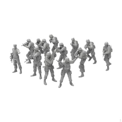 13 Pieces 1:64 People Figures Tiny Action Collectibles Miniature Figurines for