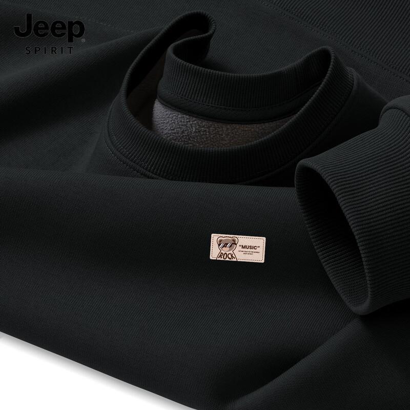 

JEEP SPIRIT Men s Fleece-Lined Loose Fit Sweatshirt M (170)