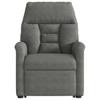 Recliner Chair with Lift Assist Dark Grey Microfiber Fabric