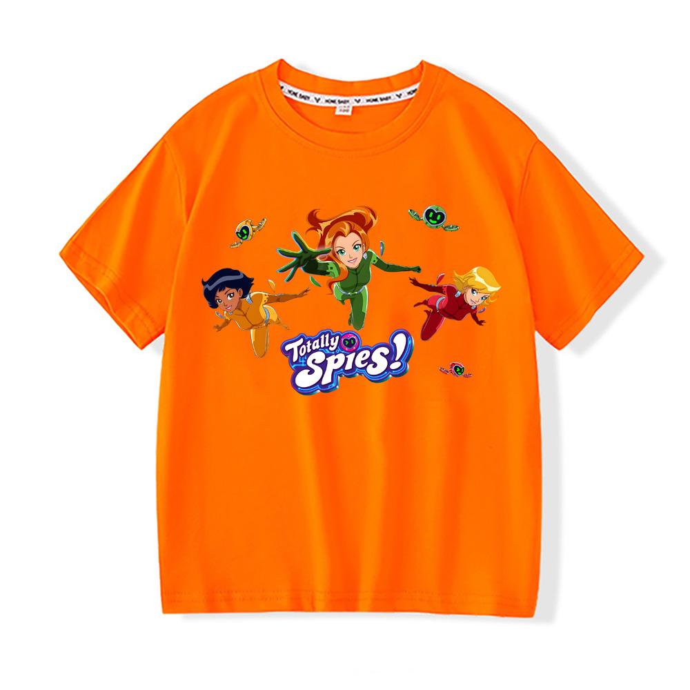 Totally Spies Manga Graphic Printing TEES 2026NEW 100%Cotton Round Neck Cartoon Boys/girls T Shirt Cartoon Print Cute Manga Tee-shirt Anime T-Shirts