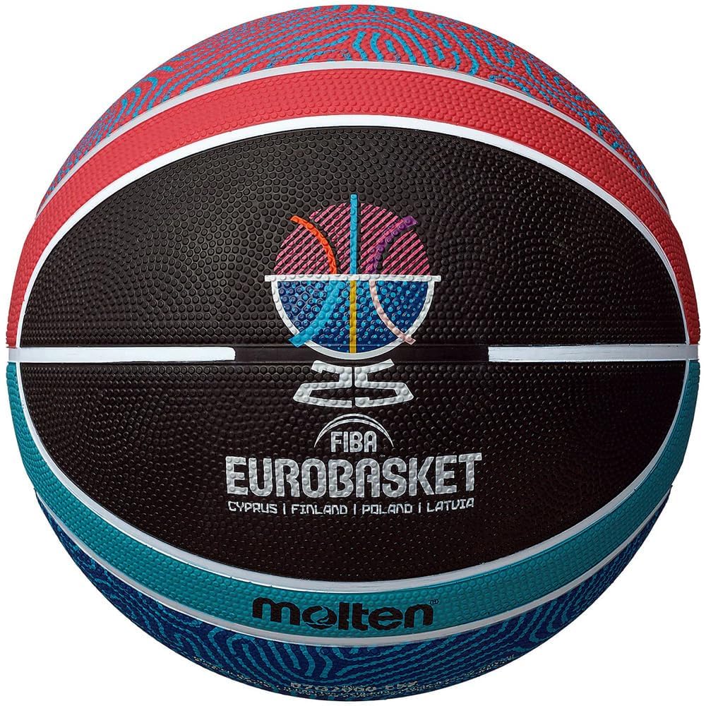 Molten Eurobasket 2025 Basketball Size 5 Rubber B5G2000-E5Z