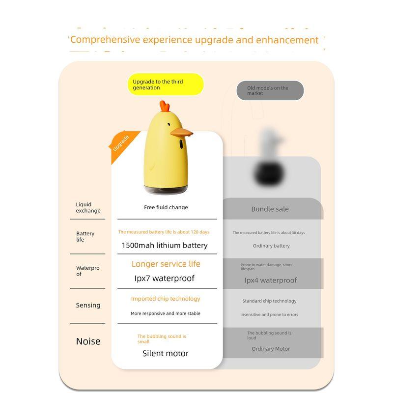 Dispenser Automatico Igienizzante Mani per Bambini, Dispenser Sapone Schiumogeno, Design Carino a Cartone Animato, Dispositivo Schiumogeno Completamente Elettrico
