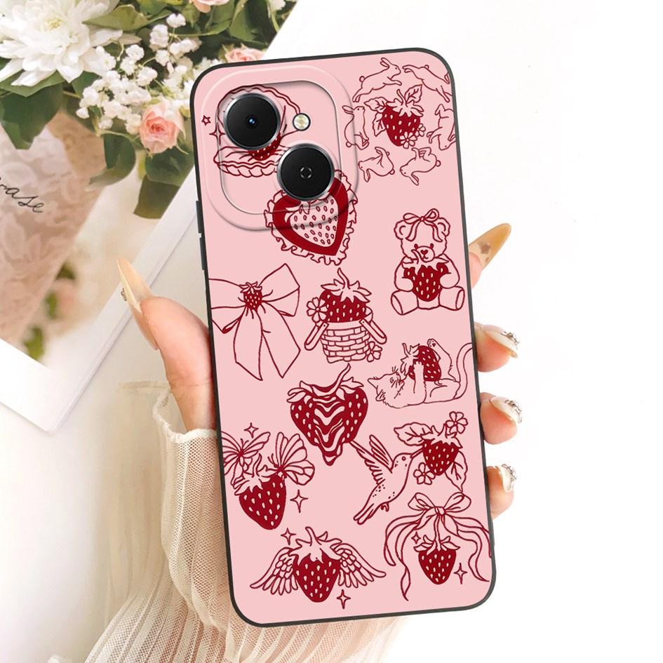 For Tecno Spark 40C Case KM4k Fashion Painted Liquid Silicone Soft TPU Shockproof Cover For Tecno Spark40C Pop 10 Pro Phone Case