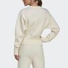 Adidas X Karlie Kloss Kolaborace Pulovr Mikina s Jednobarevným Color Block Dámské Topy Off-White HB1434
