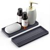 Pieces Grey Black Silicone Soap Flexible Sponge Holder Sink Kitchen Bath Organizer Kitchen Soap Holder Shower Solid Shower Soap Holder