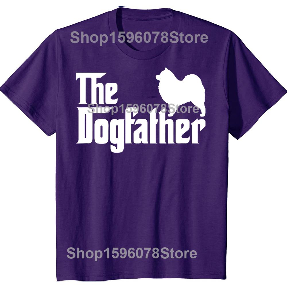 Funny Samoyed Lover Gift DogFather T Shirts Summer Style Graphic Cotton Streetwear Short Sleeve T-shirt Mens Clothing
