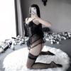 Sexy Dessous Damen Spitze Mesh Uniform Sexy Korsett Weste Anzug