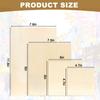 15 Pack Unfinished Wood Canvas Panels Kit 11.8x7.9 Inch Wooden Panel Boards