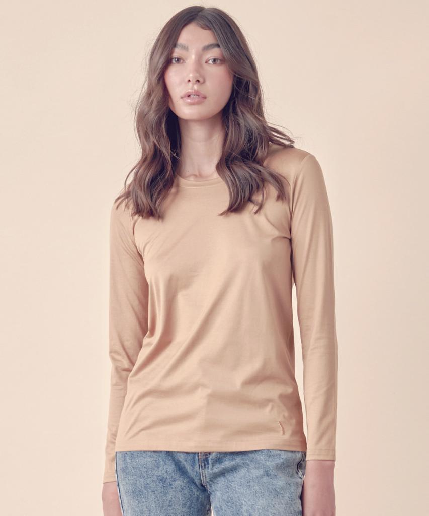 Y Jack W_Classic & Basic Fit Slim Long Sleeve T-Shirt (155Gsm) Kljt1216L