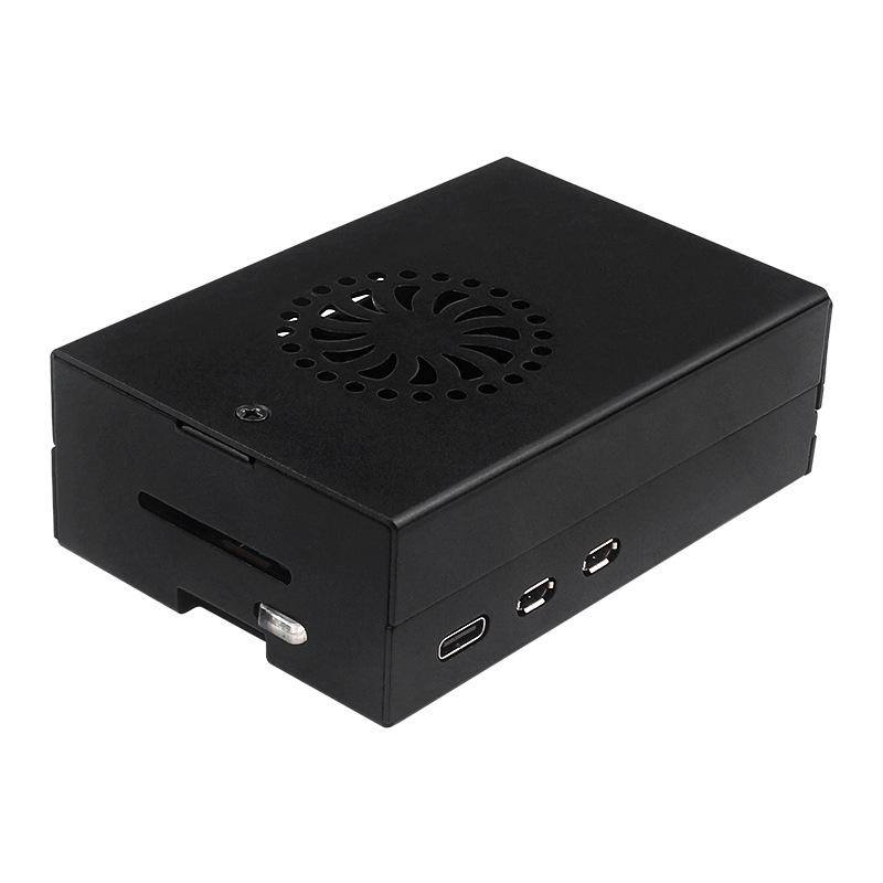 Custodia in Metallo per Raspberry Pi 5 con Ventola PWM e Dissipatore in Alluminio