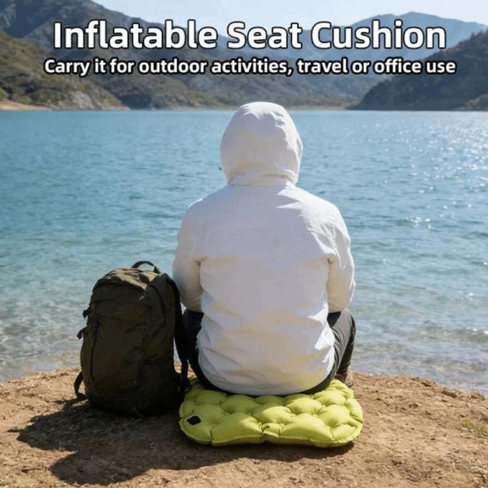 Waterproof Travel Chair Cushion Moisture-proof Camping Chair Pad Inflatable Seat Cushion  Camping