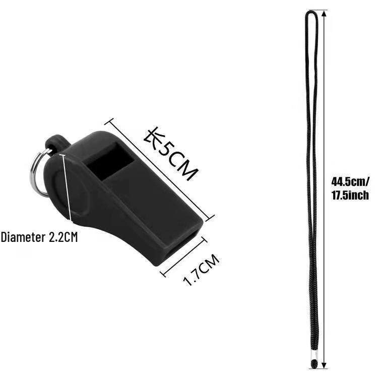 Multicolor ABS Referee and Cheerleader Pom-Pom Whistle for Outdoor Games