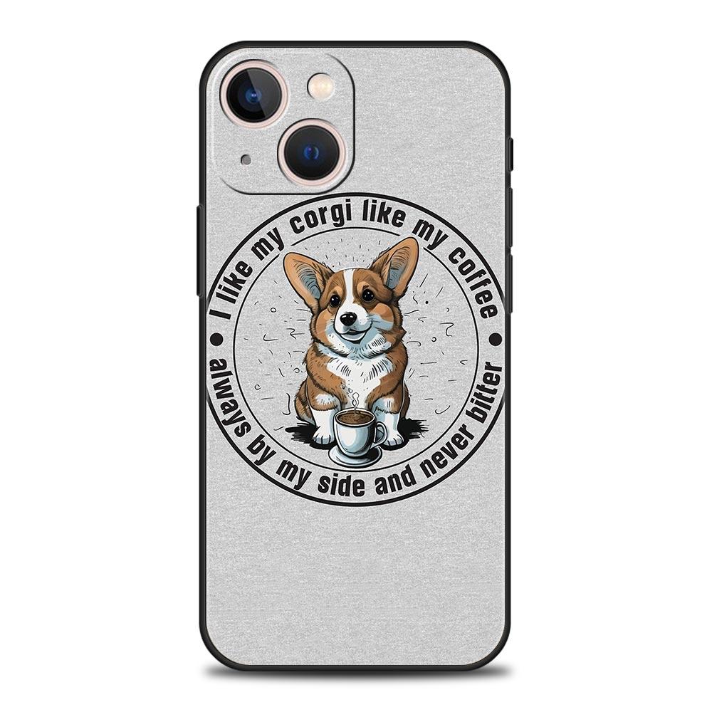 Cute Corgi Dog Phone Case Cover for iPhone 17 16 15 14 13 12 Pro Max 11 Pro Max 17 AIR Plus Shockproof Soft TPU Shell Fundas Bag