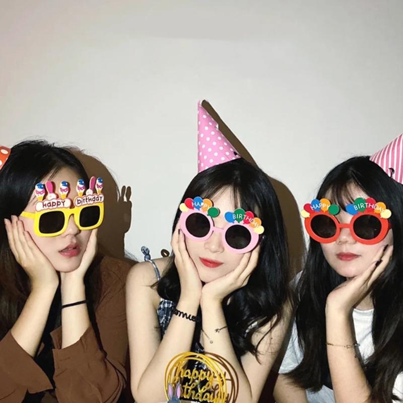 Funny Creative Cake Shape Glasses User Friendly PC Materials Eyewears Ideal For Sensitive Skin And All Ages