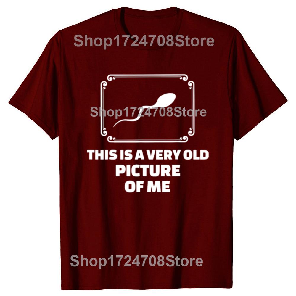 Divertente Questa È Una Mia Foto Molto Vecchia Grafica Magliette Uomo Donna Moda Casual Maglietta 100% Cotone Larga Oversize Maglietta