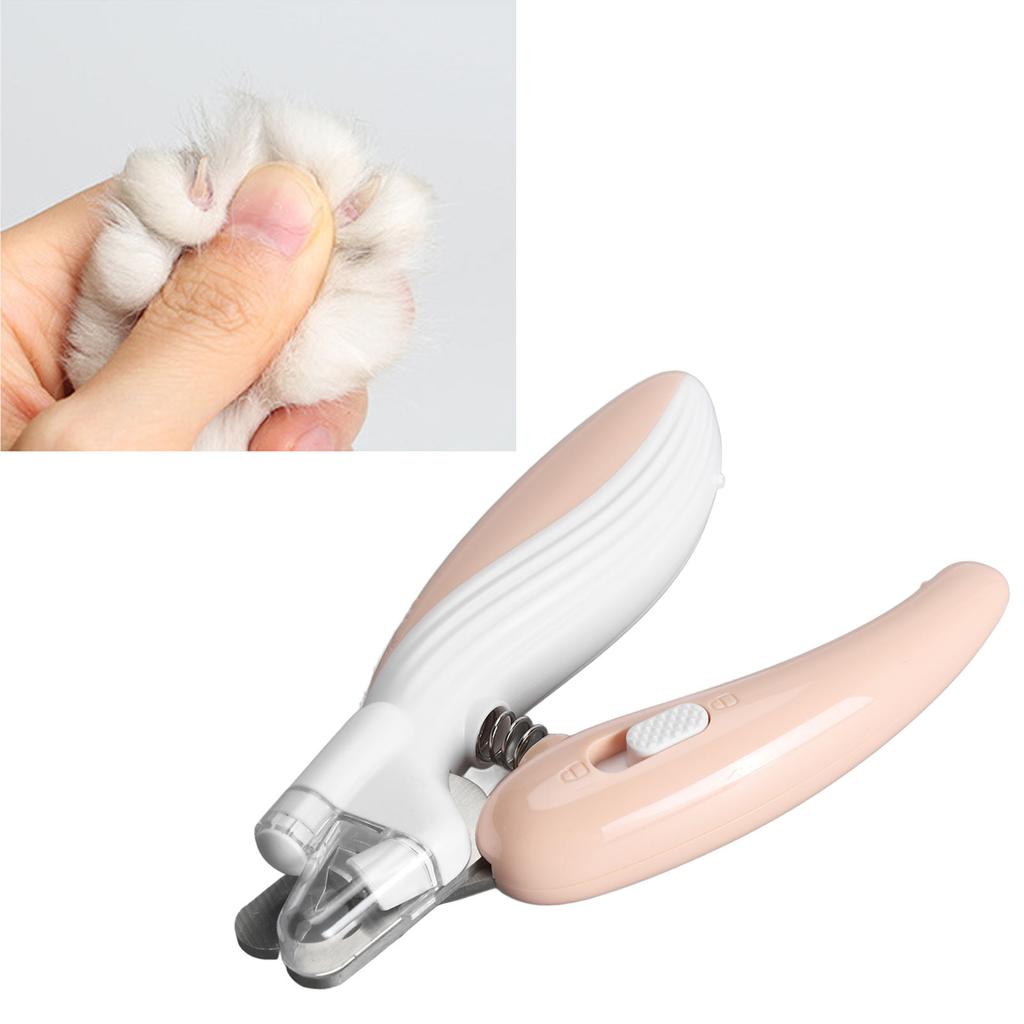 Pet Nail Clipper LED Light Pet Claw Trimmer Stainless Steel Dog Nail Clipper Ergonomic Handle Nail Clipper Trimmer