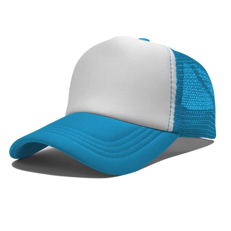 High Quality Custom LOGO 5 Panel Mesh Baseball Cap Print Embroidery Sponge Foam Trucker Hats