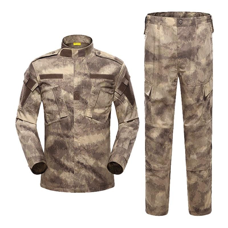 Mens Tactical Training Uniform Set ACU MC Camo Outdoor Combat Suit Hiking Shooting Camping