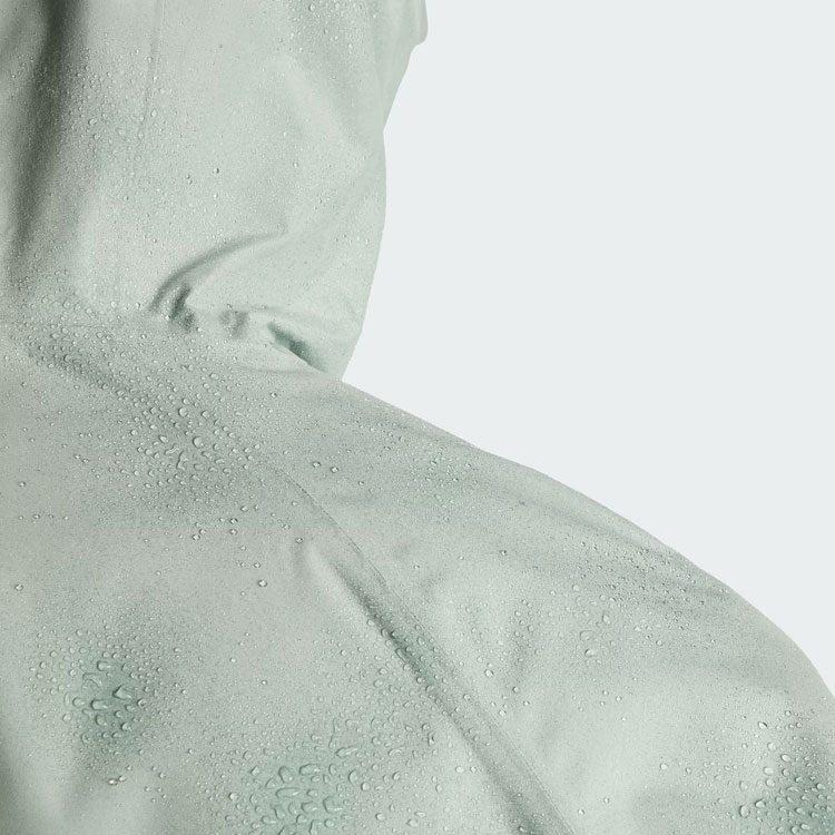 adidas Waterproof And Windproof Windbreaker Jacket Men's Dusty Green IN4771