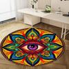 Psychedelic Eye  Circular Rug Office Decorative Carpet For Living Room Bedroom Door Mat Floor Rug Computer Chair Area Rug Viking Theme Decor