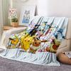 Pokémon Combination  Print Flannel Blanket, High Quality Comfortable for All Seasons, Home Decor, Warmth and Comfort