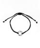 Maison Master Maison Silver Minimal Black Bracelet