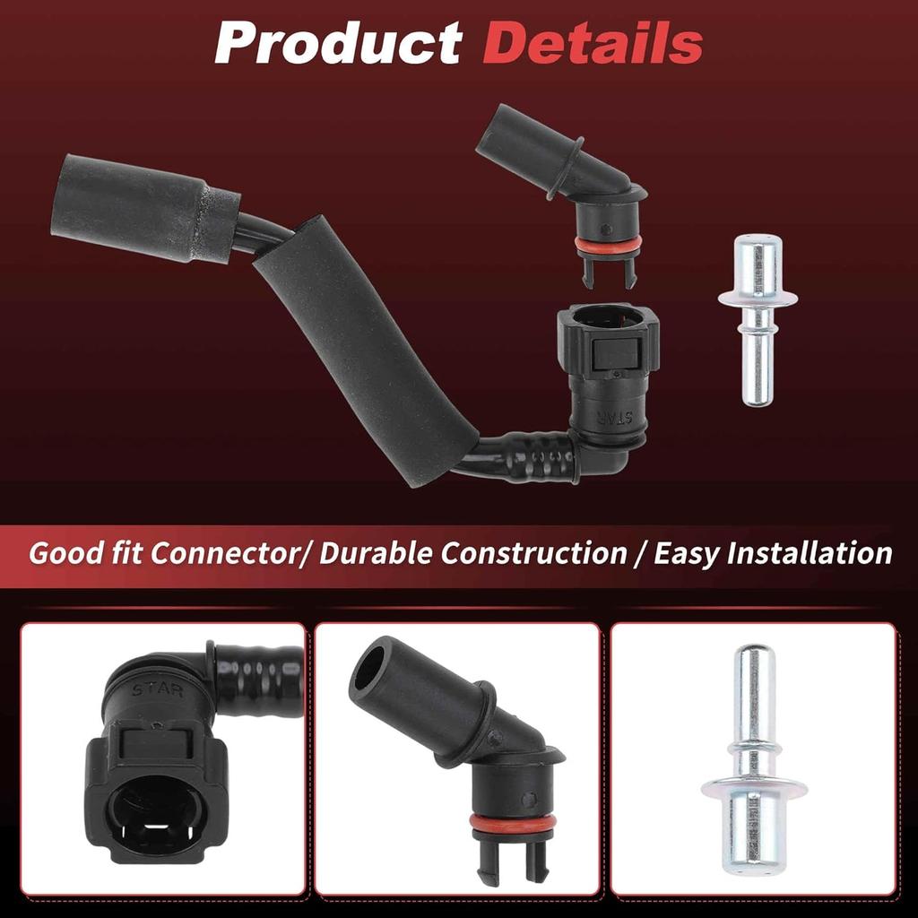 Positive Crankcase Ventilation PCV Valve Tube Fitting for Chevy Traverse 3.6L 12-17 for Buick Enclave 3.6L 12-17 for GMC Acadia 3.6L 12-16 Hose