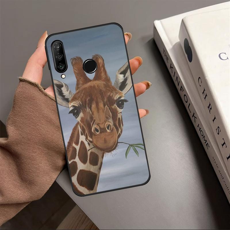 Giraffe Art For Huawei P40 P20 P30 Lite P60 Pro Nova 12i 12s 11i 10 9 SE 5T Y91 Y90 Y60 Y70 Y72 Y61 Case