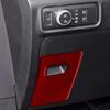 Red Carbon Fiber Interior Fuse Box Cover Trim For Ford Explorer -