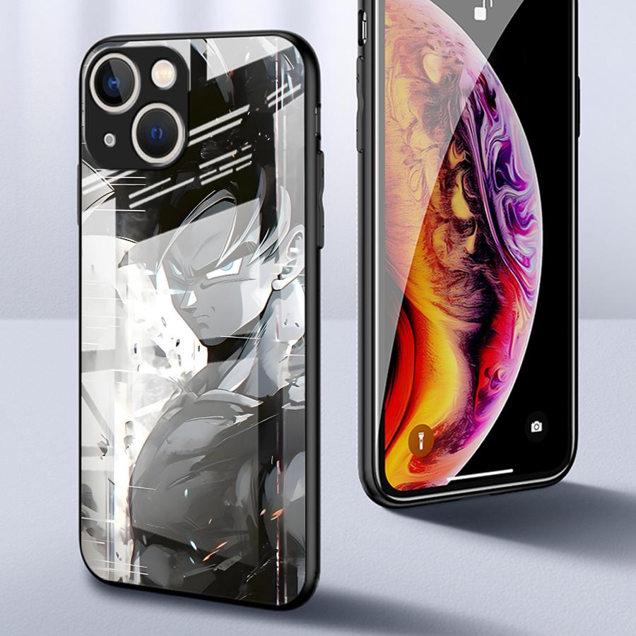 D-ragonS B-allS Goku Glass Phone Cover Case for iPhone 17 Pro Max 12 XR 8 14 11 16 Air 13 15 Plus