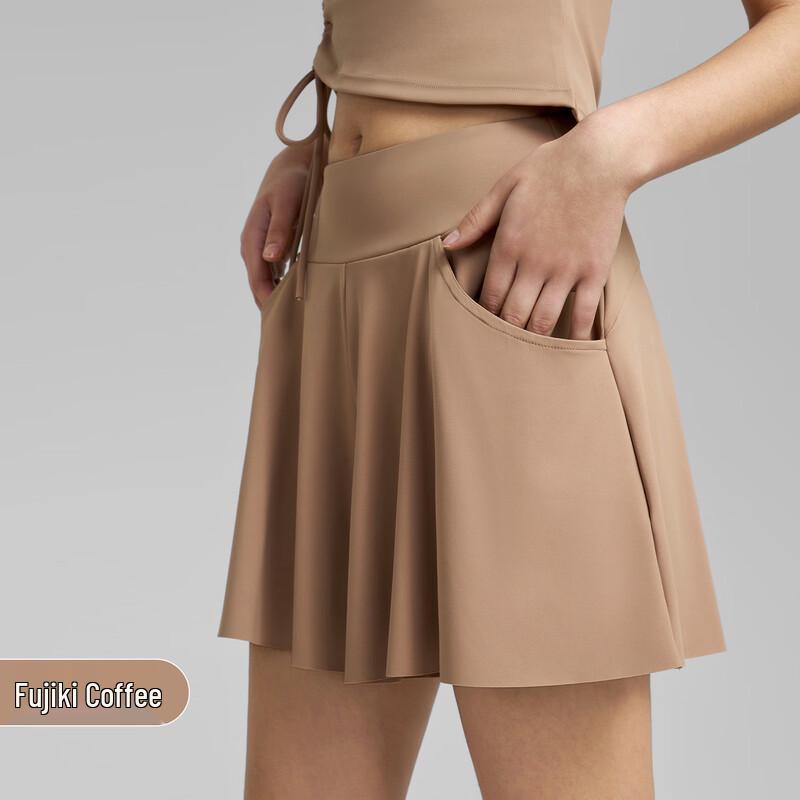 WEZHO Women s Faux Two-Piece Sports Skirt