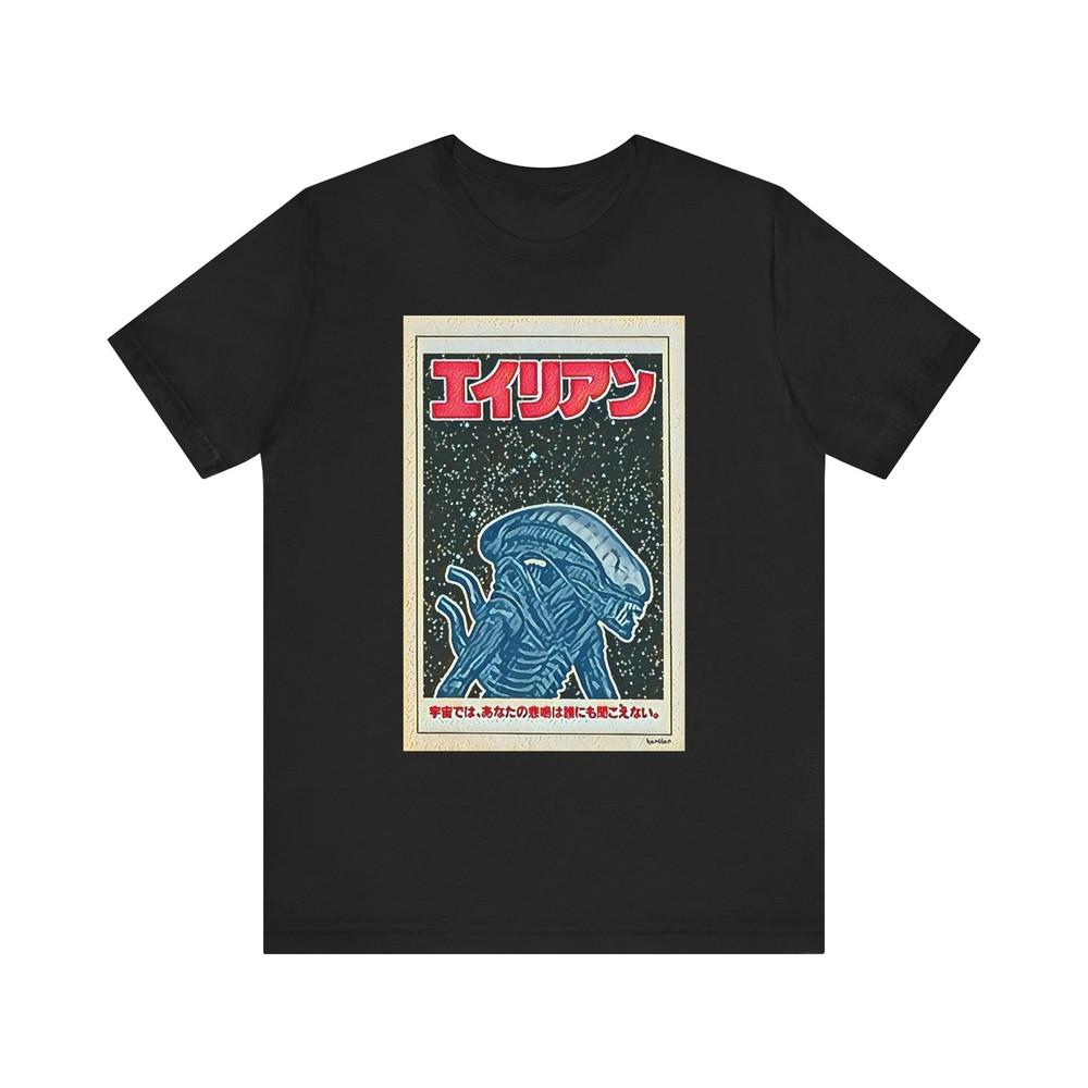 Alien Graphic Print Movie Art Short Sleeve Unisex Jersey Short Sleeve Tee Shirt