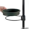 Richell Saucer Botany Hanging Pole Plate N Width 199mm x Depth 255mm x Height 62mm Black 360 Degree Adjustment For Hanging Pole and Hanging Stand