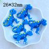 10pcs New Cute Cartoon Little Dinosaur Series PVC Flexible Glue Flat Back DIY Scrapbook Embellishment Phone Craft Decoration