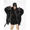 American Retro Brown Leather Jacket for Women's Spring, Autumn and Winter New Motorcycle Leather Jacket Top