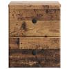 Wall Mounted Nightstand 2 Pcs Reclaimed Wood Look 34.5 X 33 X 40 Cm