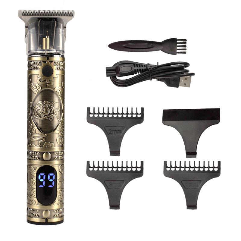 

Электрическая машинка для стрижки волос T9 LCD – USB-зарядка, профессиональный инструмент для карвинга и подравнивания