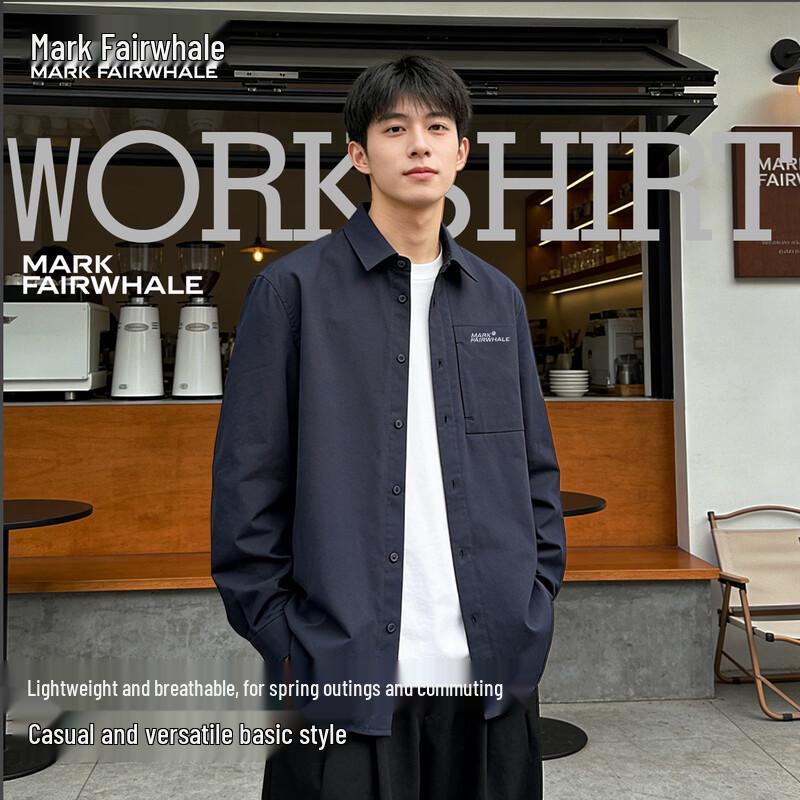 MARK FAIRWHALE Men s Embroidered Long-Sleeve Shirt 3XL