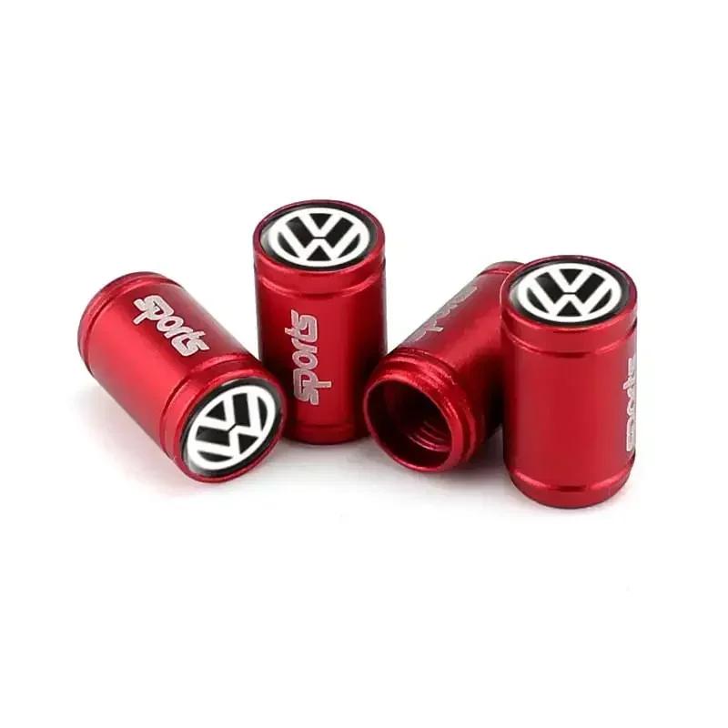 

2025 Hot 4PCS Car Wheel Tire Air Valve Caps Stem Cover For Volkswagen Passat Santana Touareg Tiguan GTI Rline Jetta Beetle Sciro