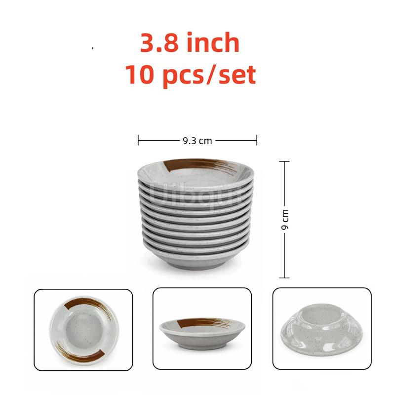 Melamine plastic Japanese style seasoning sauce small dish dipping Sushi soy sauce pepper wasabi Mustard dish oil vinegar plate