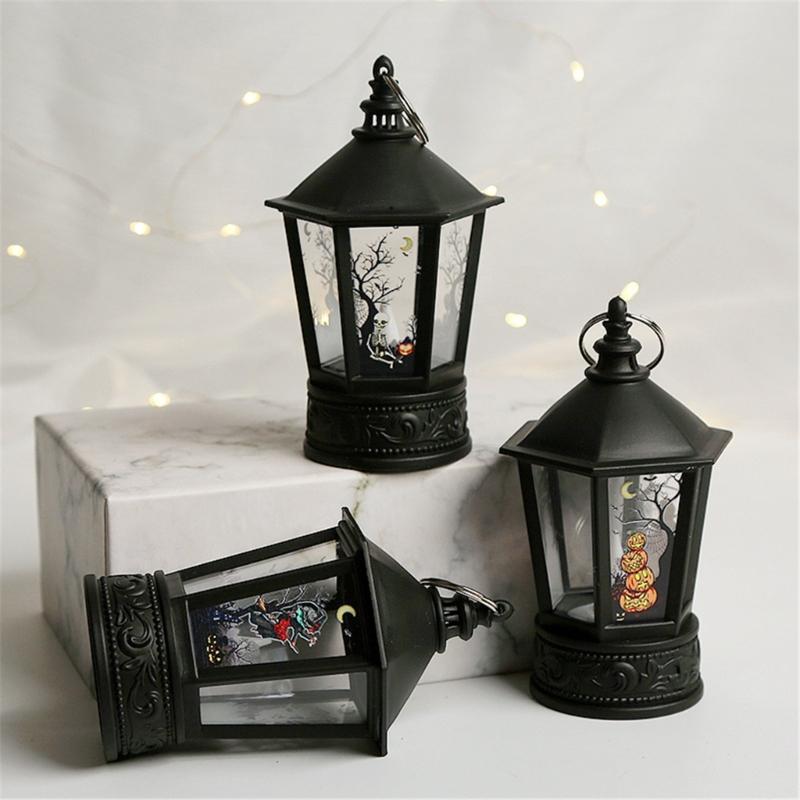 Festival Halloween LED Pumpkin Hand Lamp Halloween Pumpkin LED Hand Lamp with Designs for Celebratory Event Lighting