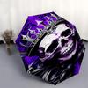 1pc Skull King Automatic Open, Windproof, Compact Travel Umbrella, Gift for Birthday, Christmas, Business 93038