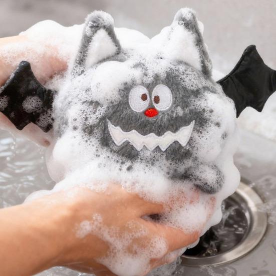 Dog Plush Toy Cute Cartoon Squeaky Chew Toy Interactive Stuffed Bat Spider Puppy Teething Toy for Small Medium Dogs Boredom Relief Teeth Cleaning