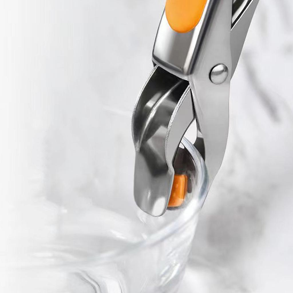 Heat Resistant Stainless Steel Kitchen Tongs With Silicone Nonslip Grip For Hot Pots Pans Outdoor Cooking And Camping