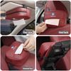 UNYDV1 Leather Car Tissue Box Sun Visor Seat Back Hanging Bag Accessories For Volkswagen VW RLine R GTI Golf Amarok Phaeton ID3 Tiguan
