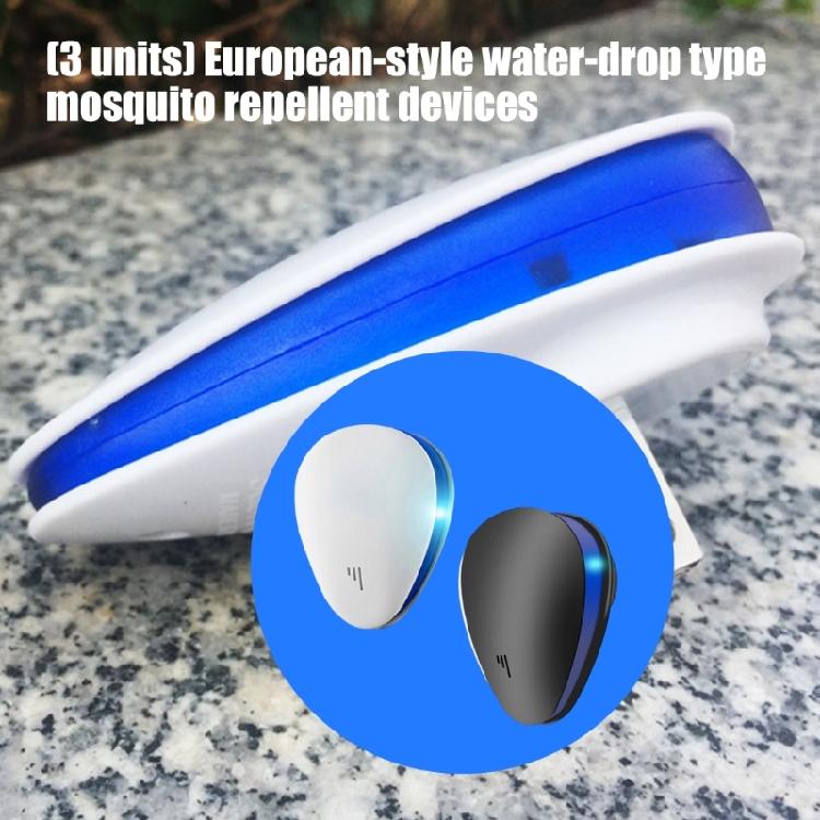 Ultrasonics Mosquitos Repeller Waterdrops Shape Safe Effective Mouses Control Device for Indoor and Outdoor Use