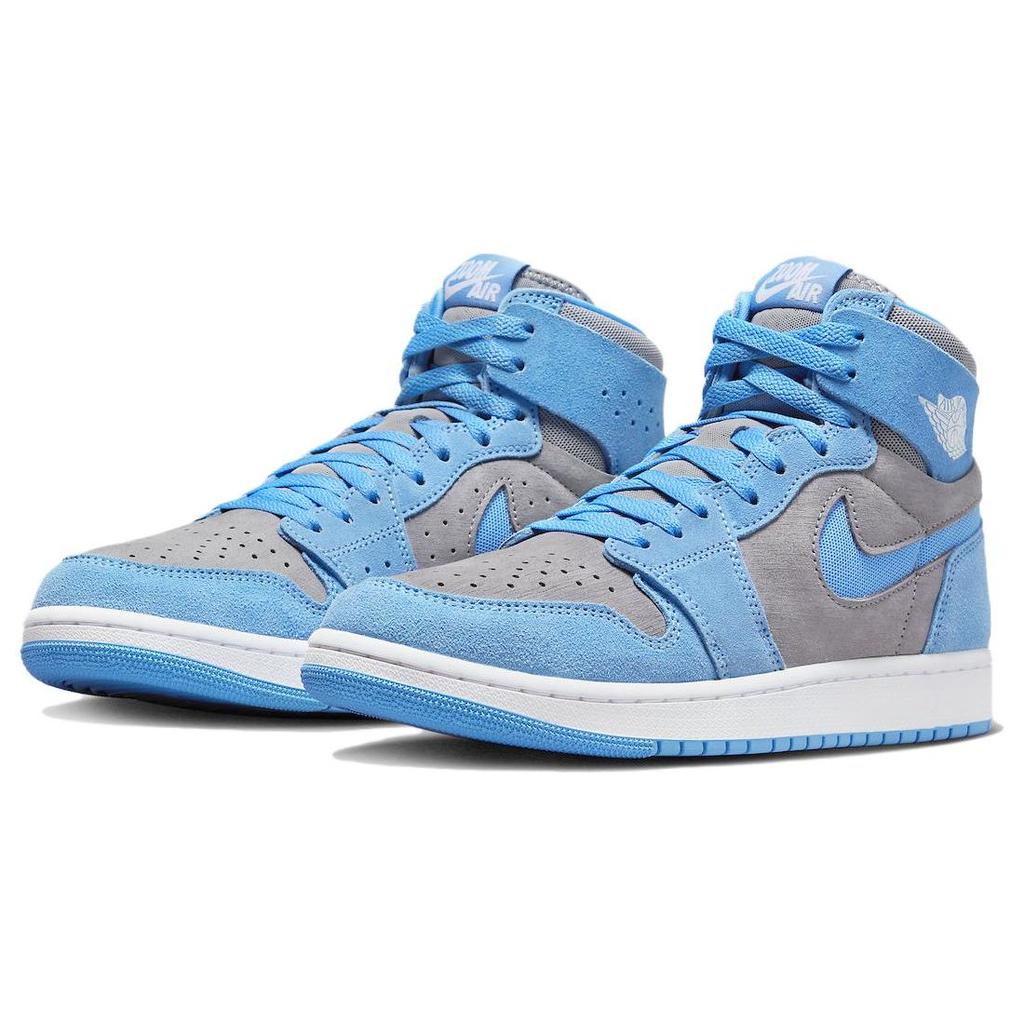 Air Jordan 1 High Zoom Comfort 2 University Blue Men Sneakers Cement-Grey White DV1307-014